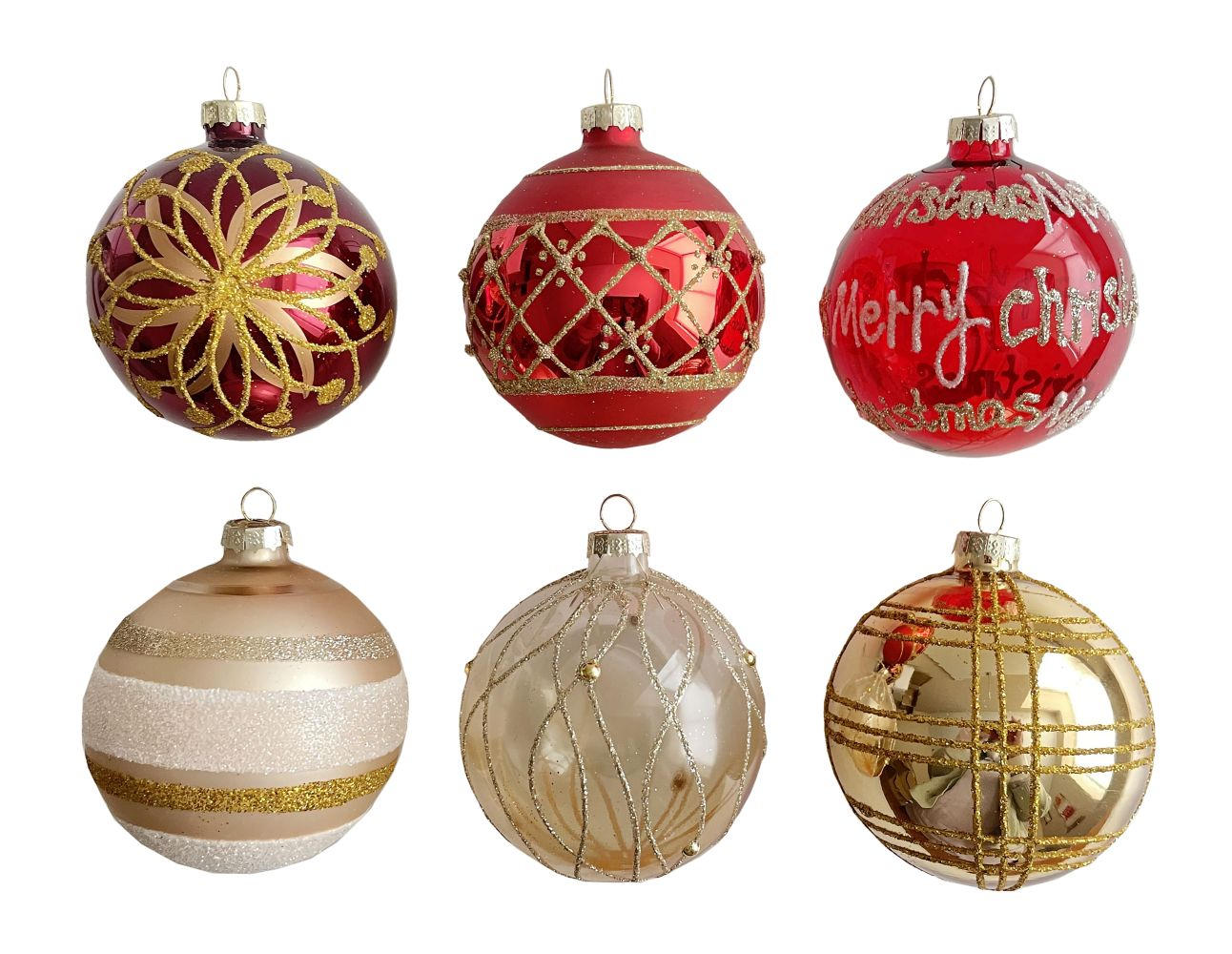 Glob Xmassale - argintiu/alb, Lifestyle, plastic/sticlă (6cm) - X-Mas