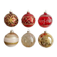 Glob Xmassale - argintiu/alb, Lifestyle, plastic/sticlă (6cm) - X-Mas