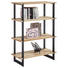 REGAL in 80/113/35 cm Schwarz, Eichefarben - Eichefarben/Schwarz, Design, Holz/Metall (80/113/35cm) - Hom`in REGAL in 80/113/35 cm Schwarz, Eichefarben - Eichefarben/Schwarz, Design, Holz/Metall (80/113/35cm) - Hom`in