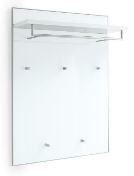 GARDEROBENPANEEL 80/109/27 cm - Weiß, Design, Glas (80/109/27cm)