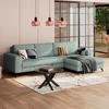 ECKSOFA Salbeigrün  - Salbeigrün, Trend, Textil (290/178cm) - P & B
