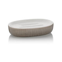 SEIFENSCHALE Keramik  - Grau, Basics, Keramik (13,5/3/8,5cm) - Kela