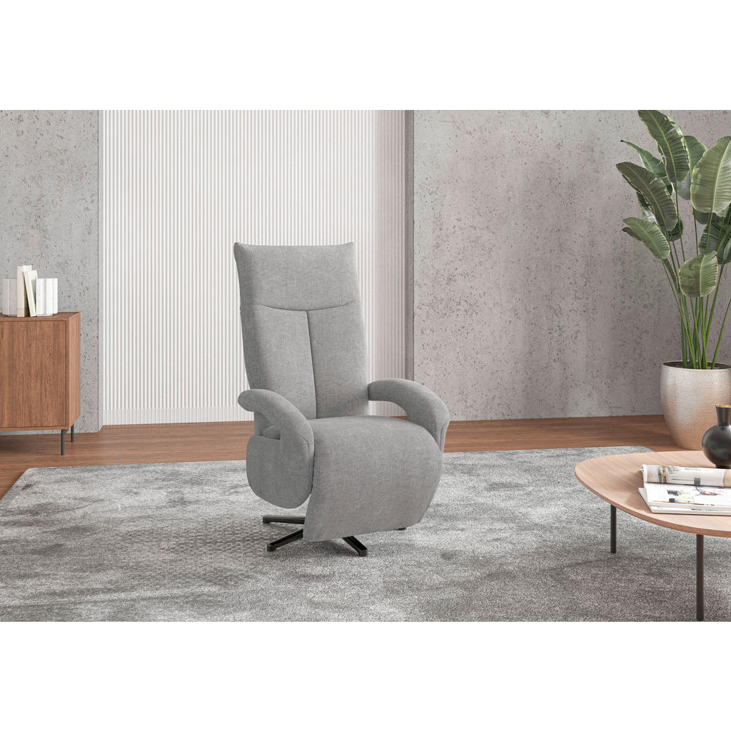 Sit & More KRESLO, textil, svetlosivá