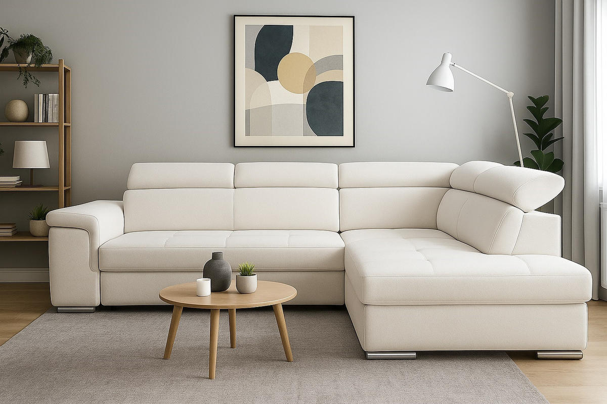SAROKKANAPÉ textil bézs  - bézs, Basics, textil (260/203cm) - Carryhome