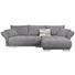 WOHNLANDSCHAFT Grau Mikrofaser - Chromfarben/Grau, KONVENTIONELL, Kunststoff/Textil (310/203cm) - Hom`in WOHNLANDSCHAFT Grau Mikrofaser - Chromfarben/Grau, KONVENTIONELL, Kunststoff/Textil (310/203cm) - Hom`in