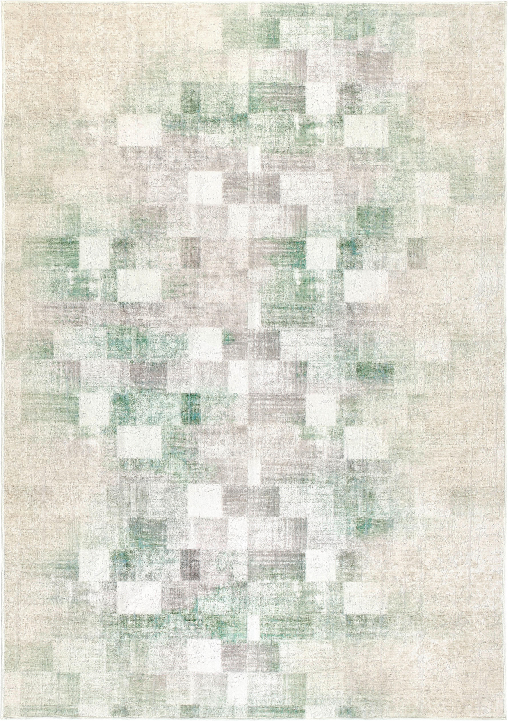 VINTAGE-TEPPICH 160/230 cm ONDEA MARTIN, waschbar Creme, Hellgrau, Mintgrün rechteckig  - Creme/Hellgrau, Design, Kunststoff/Textil (160/230cm) - Lindorug