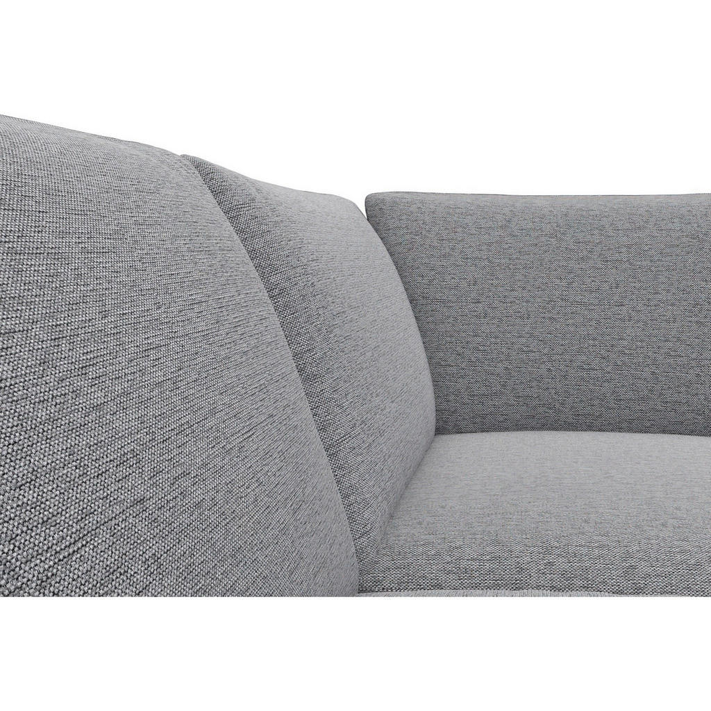 Thumbnail - Livetastic Ecksofa, Hellgrau, Textil, 5-Sitzer, Füllung: Schaumstoff, Federn,Schaumstoff, Ottomane rechts, L-Form, 247x2...