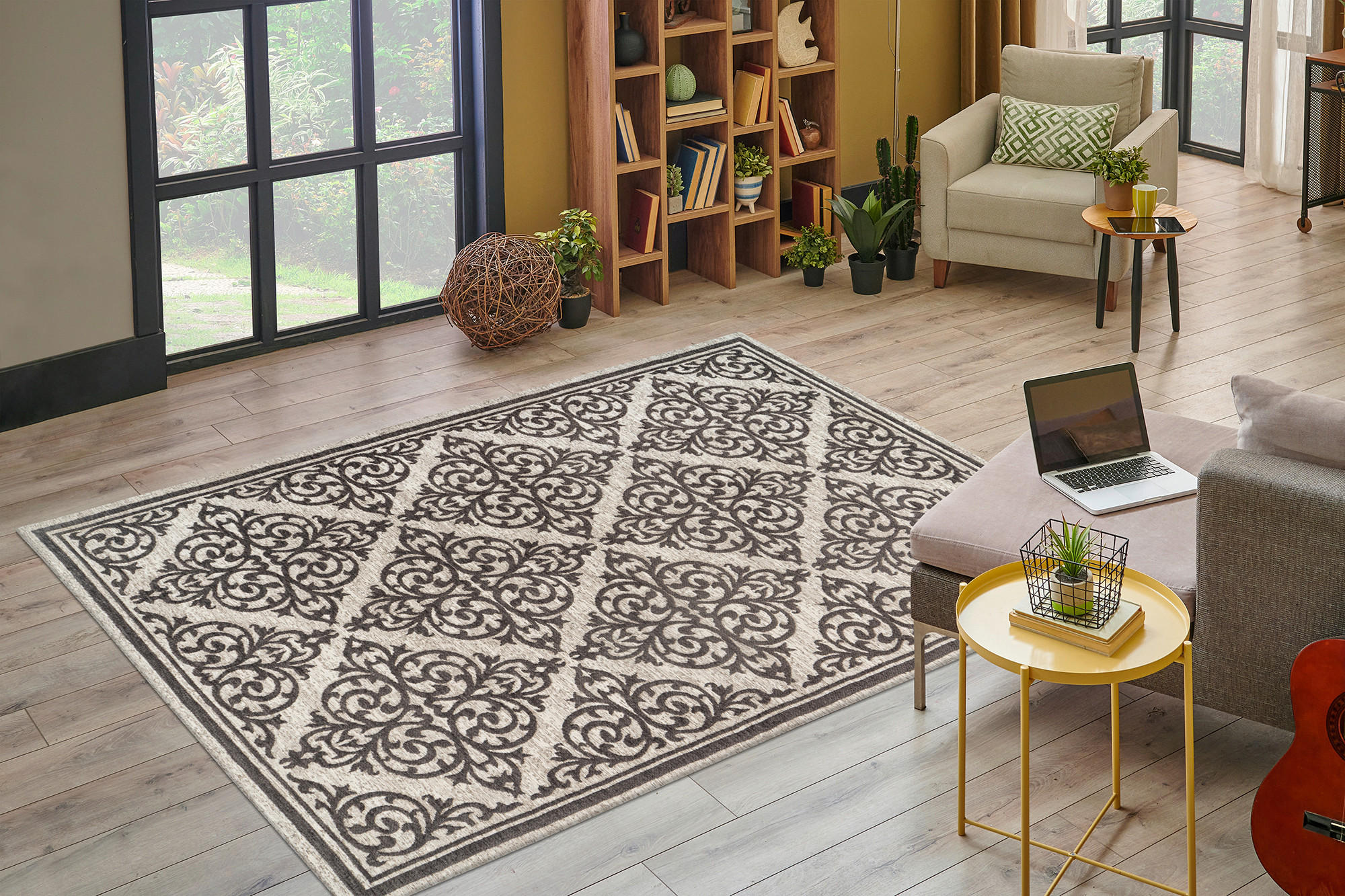 TEPPICH 120/170 cm Davis 125 Grau  - Grau, KONVENTIONELL, Textil (120/170cm)