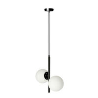 HÄNGELEUCHTE Duo 32.5/15/115 cm  - Schwarz/Weiß, Basics, Metall (32.5/15/115cm)