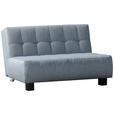 SCHLAFSOFA Juice in Webstoff Hellblau  - Schwarz/Hellblau, Design, Textil/Metall (145/92/102cm) - Novel