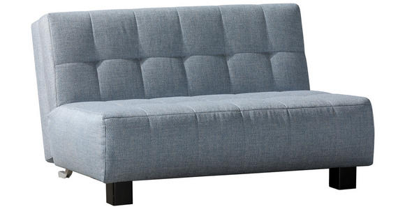 SCHLAFSOFA Juice in Webstoff Hellblau  - Schwarz/Hellblau, Design, Textil/Metall (145/92/102cm) - Novel