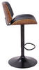 BARPALL i svart, valnötsfärgad  - valnötsfärgad/svart, Lifestyle, metall/trä (47/87-108/50cm) - Premium Living