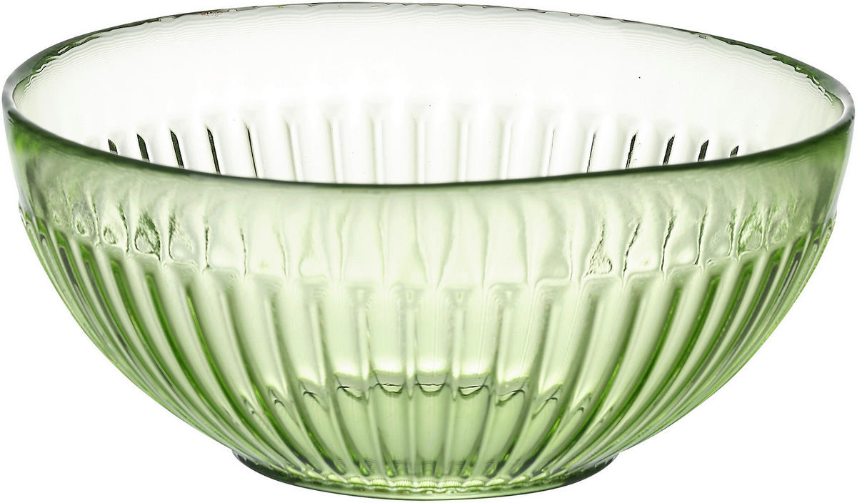 MISKA, sklo, 18/8 cm - zelená, Basics, sklo (18/8cm)