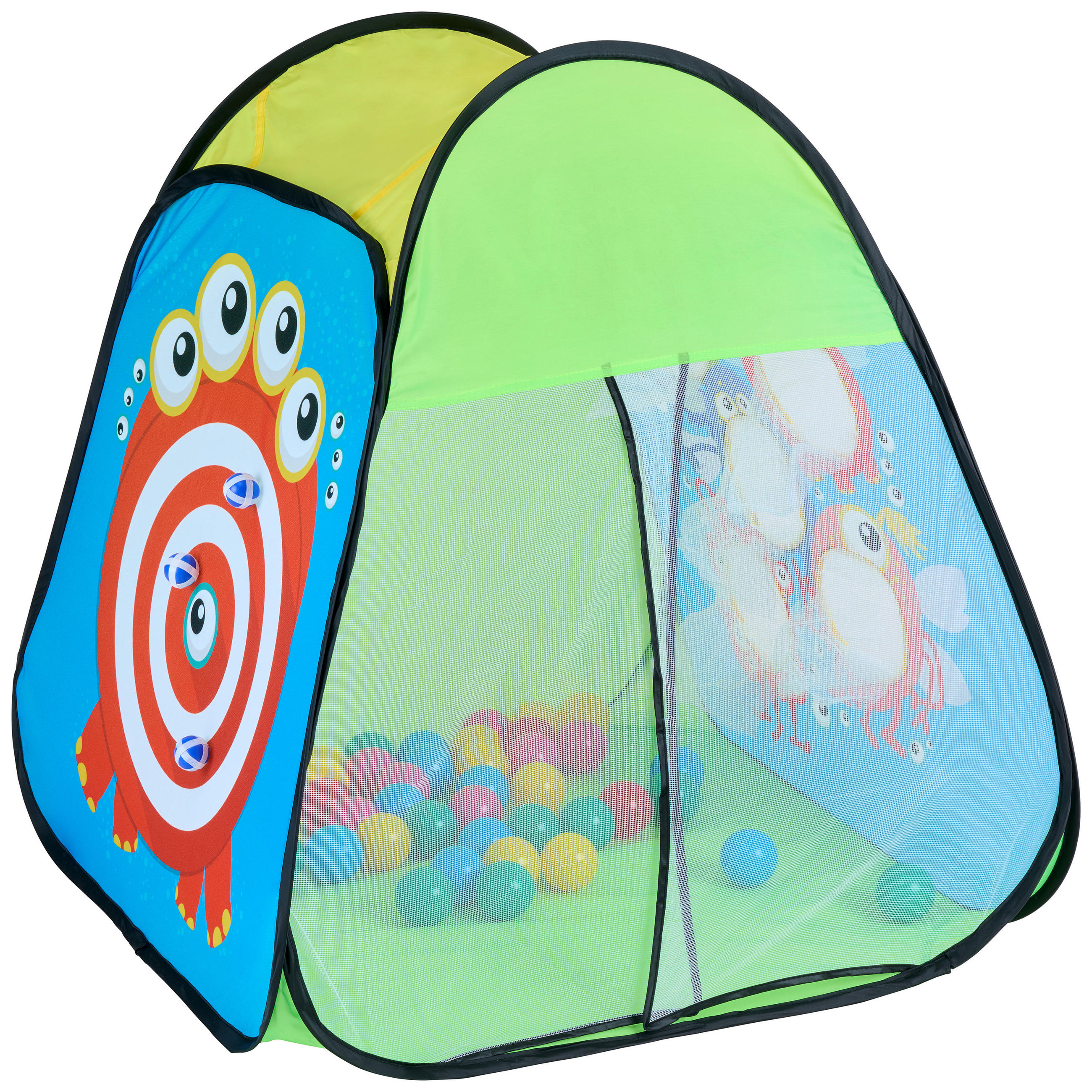 SPIELZELT - Gelb/Hellblau, Basics, Kunststoff/Textil (73/92/73cm) - My Baby Lou