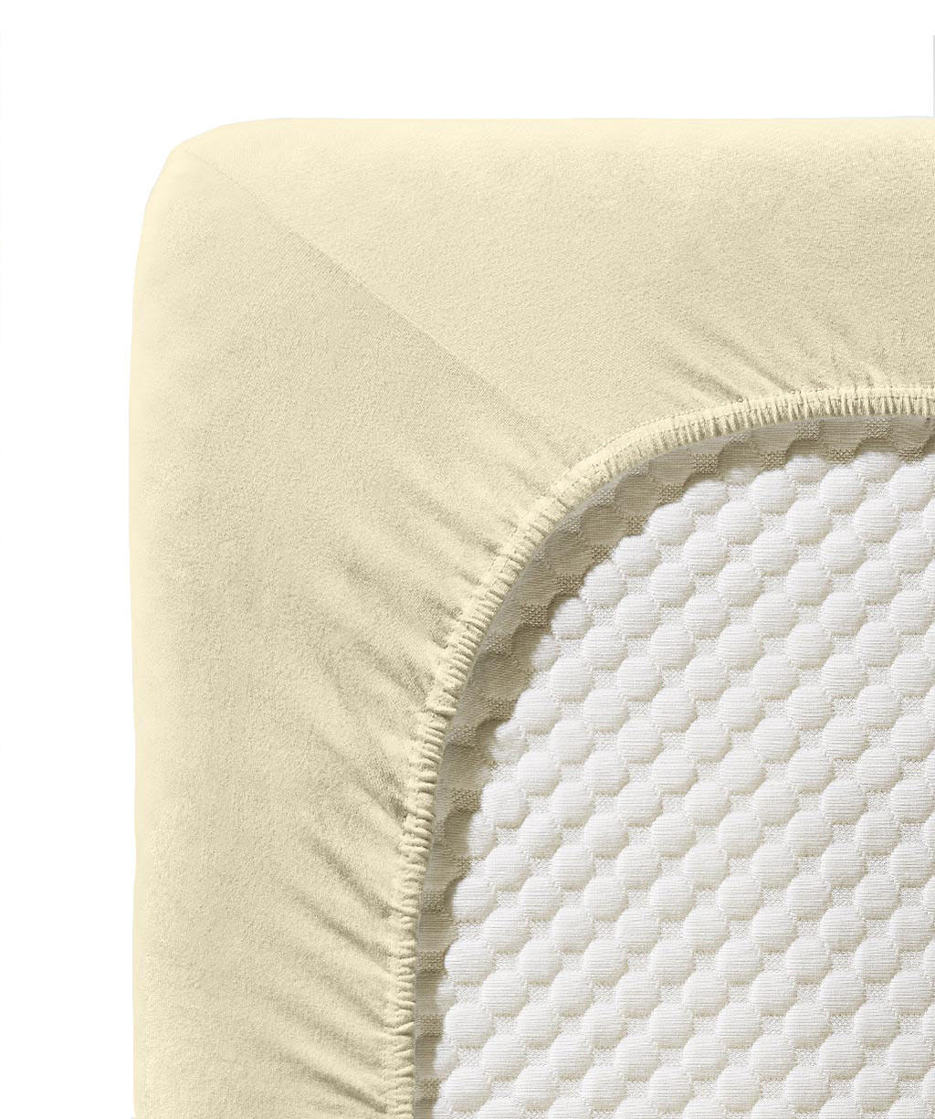 SPANNBETTTUCH Jenny C Single-Jersey  - Hellgelb, Basics, Textil (100/200cm) - Fleuresse