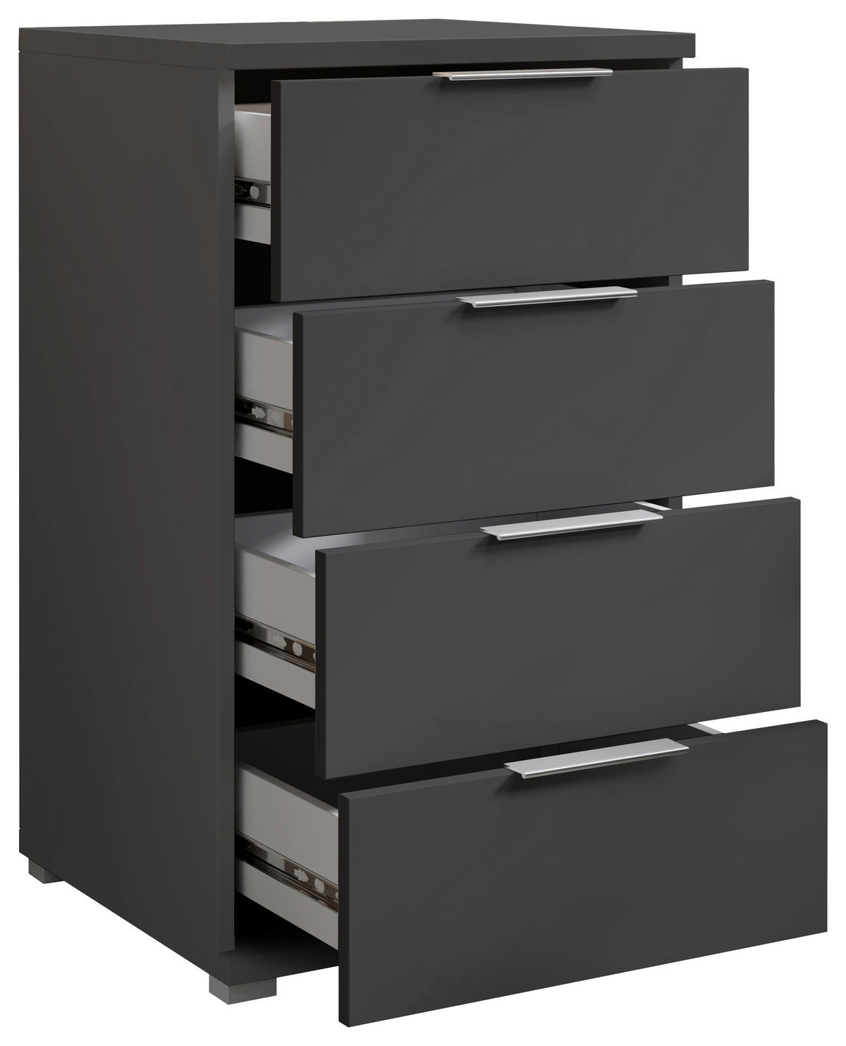 NOĆNI STOČIĆ grafitno siva  - boja aluminijuma/grafitno siva, Konvencionalno, pločasti materijal/plastika (46/79/42cm) - Boxxx