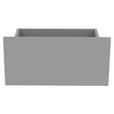 SCHUBLADE 45/22/37 cm Hellgrau  - Hellgrau, KONVENTIONELL, Holzwerkstoff (45/22/37cm) - Hom`in