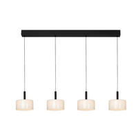 LED-HÄNGELEUCHTE 134/20/160 cm  - Weiß, Design, Glas/Metall (134/20/160cm) - Dieter Knoll