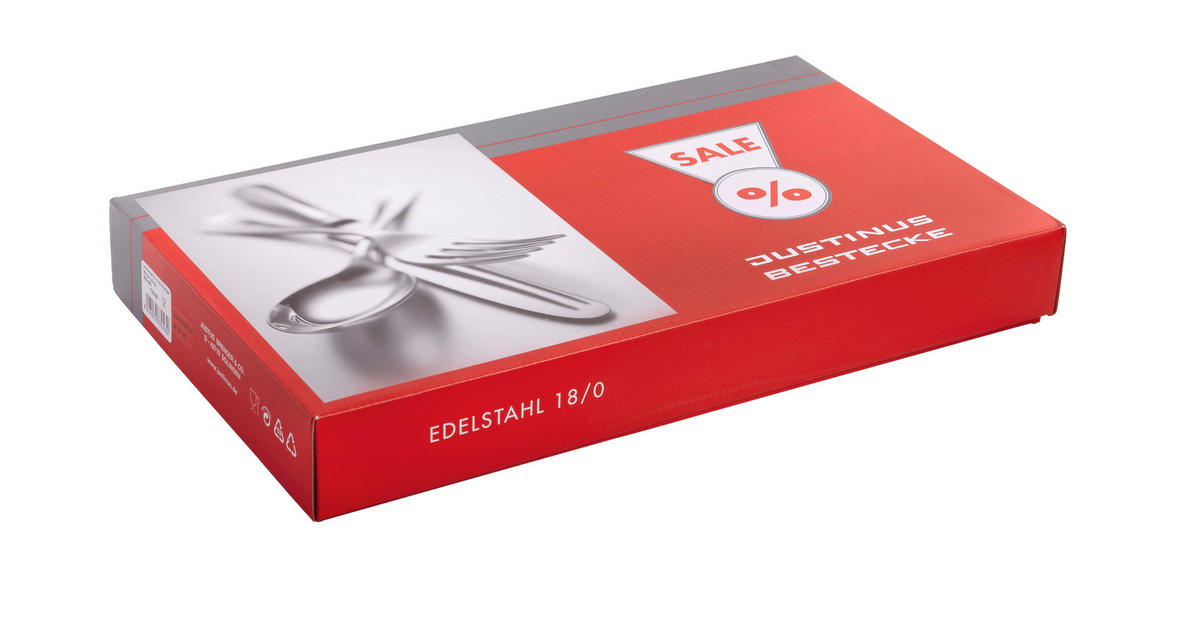 EVŐESZKÖZKÉSZLET 30 részes  Monza  - nemesacélszínű, Konventionell, fém - Justinus