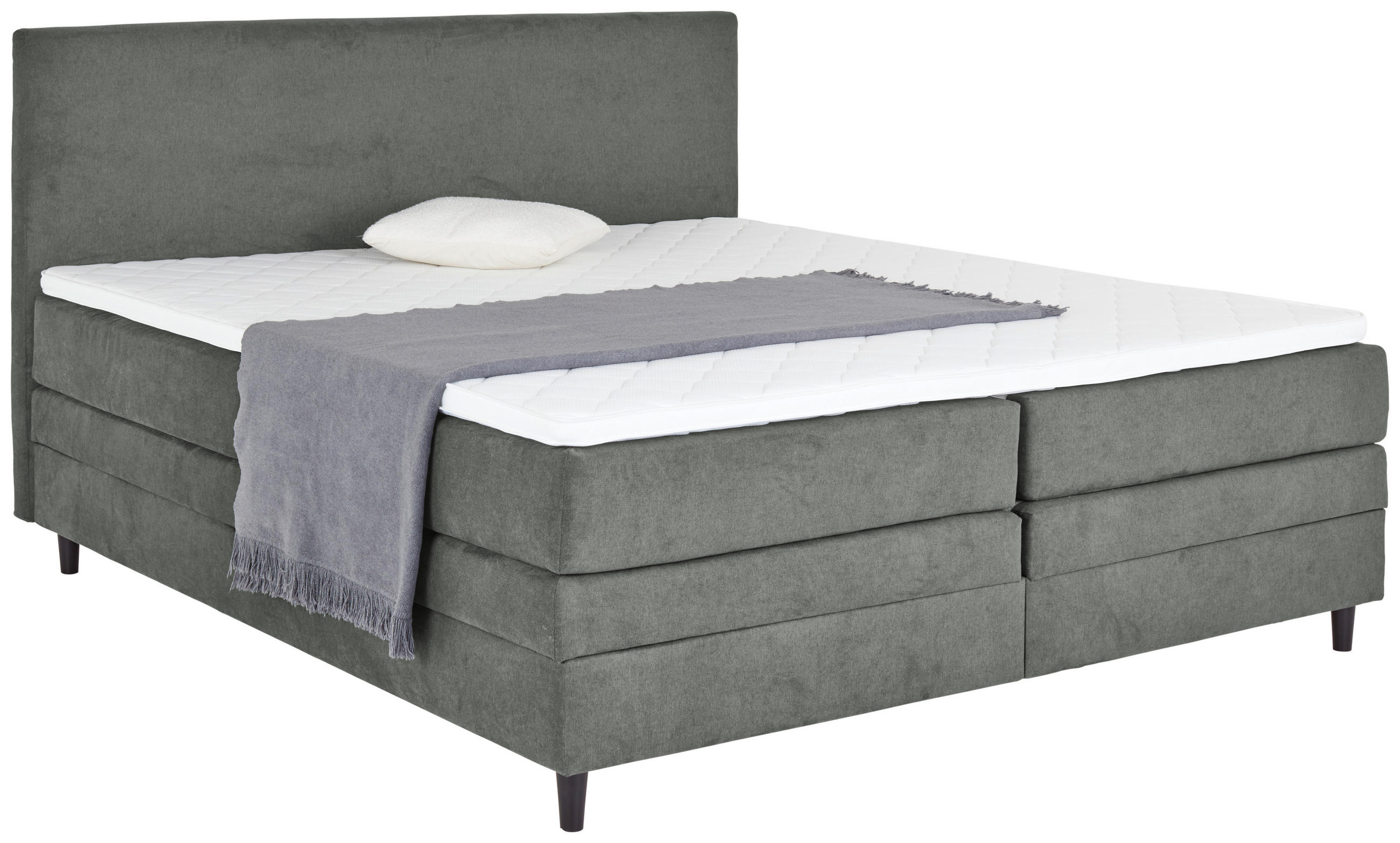 Boxspringbett Mit Topper & Bettkasten 160x200 Kleopatra