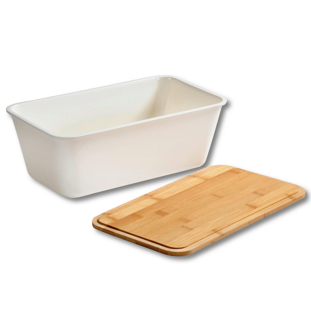 BROTKASTEN - Weiß, Basics, Holz/Kunststoff (36/21/15cm) - Kesper