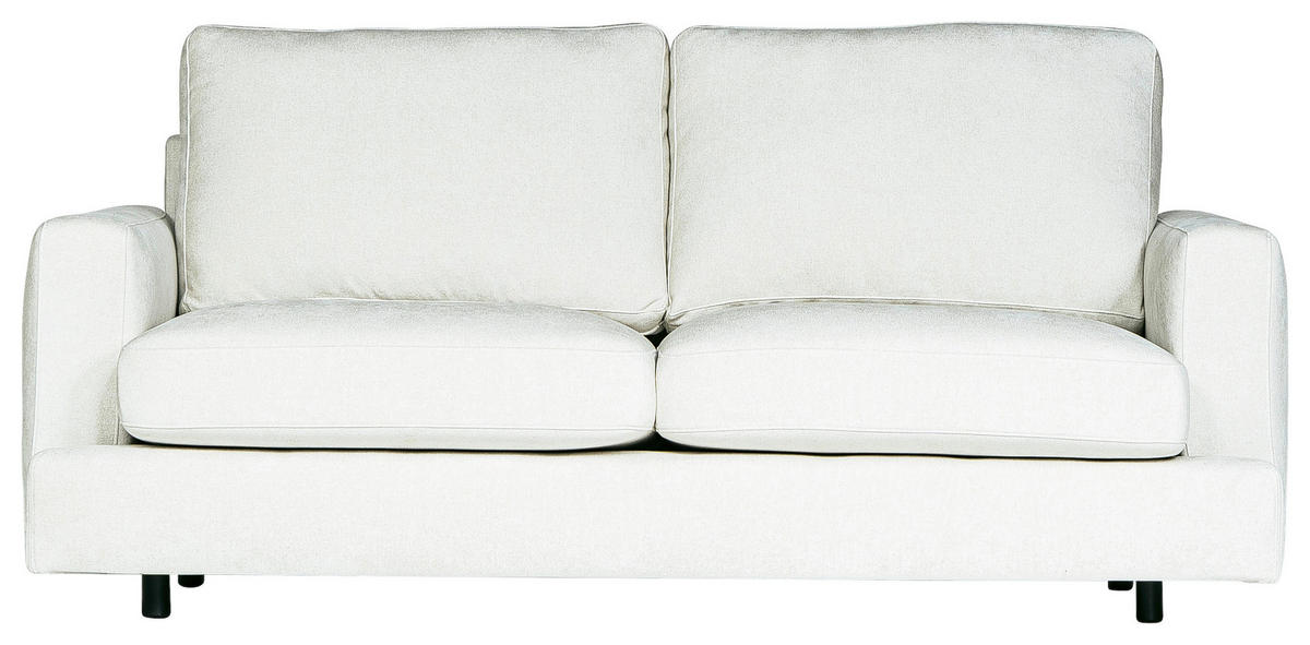 2,5-SITS SOFFA i vit, beige  - vit/beige, Klassisk, trä/textil (186/87/105cm) - Best Price