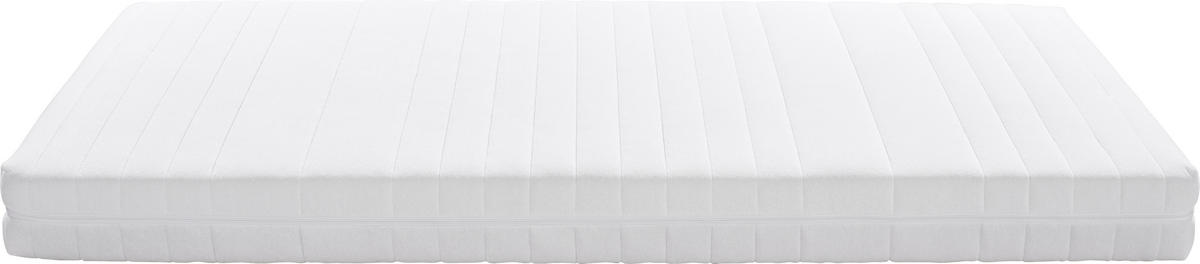 KALTSCHAUMMATRATZE 140/200 cm Höhe ca. 17 cm 7 -Zonen - Weiß, KONVENTIONELL, Textil (140/200cm) - P & B