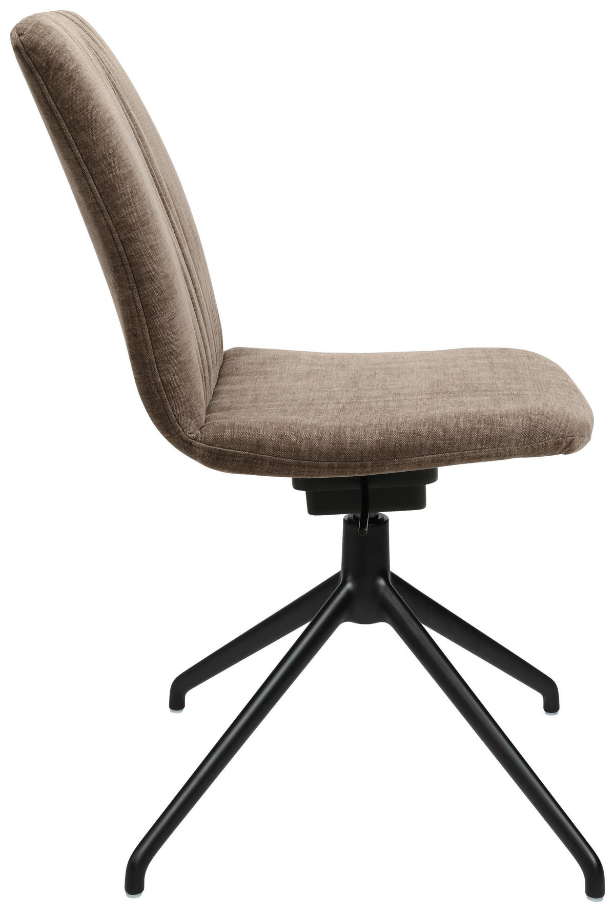STUHL  in Stahl Flachgewebe  - Braun, Design, Textil/Metall (46/85-88/55cm) - Johann Jakob