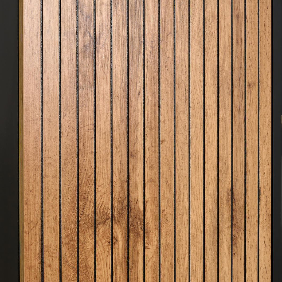 HIGHBOARD  in 103/167/38 cm  - Eiche Wotan/Schwarz, KONVENTIONELL, Glas/Holzwerkstoff (103/167/38cm) - Xora