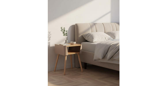 NACHTKÄSTCHEN 40/54,5/39 cm  in massiv Kiefer Naturfarben, Beige  - Beige/Naturfarben, Design, Holz/Holzwerkstoff (40/54,5/39cm) - Xora