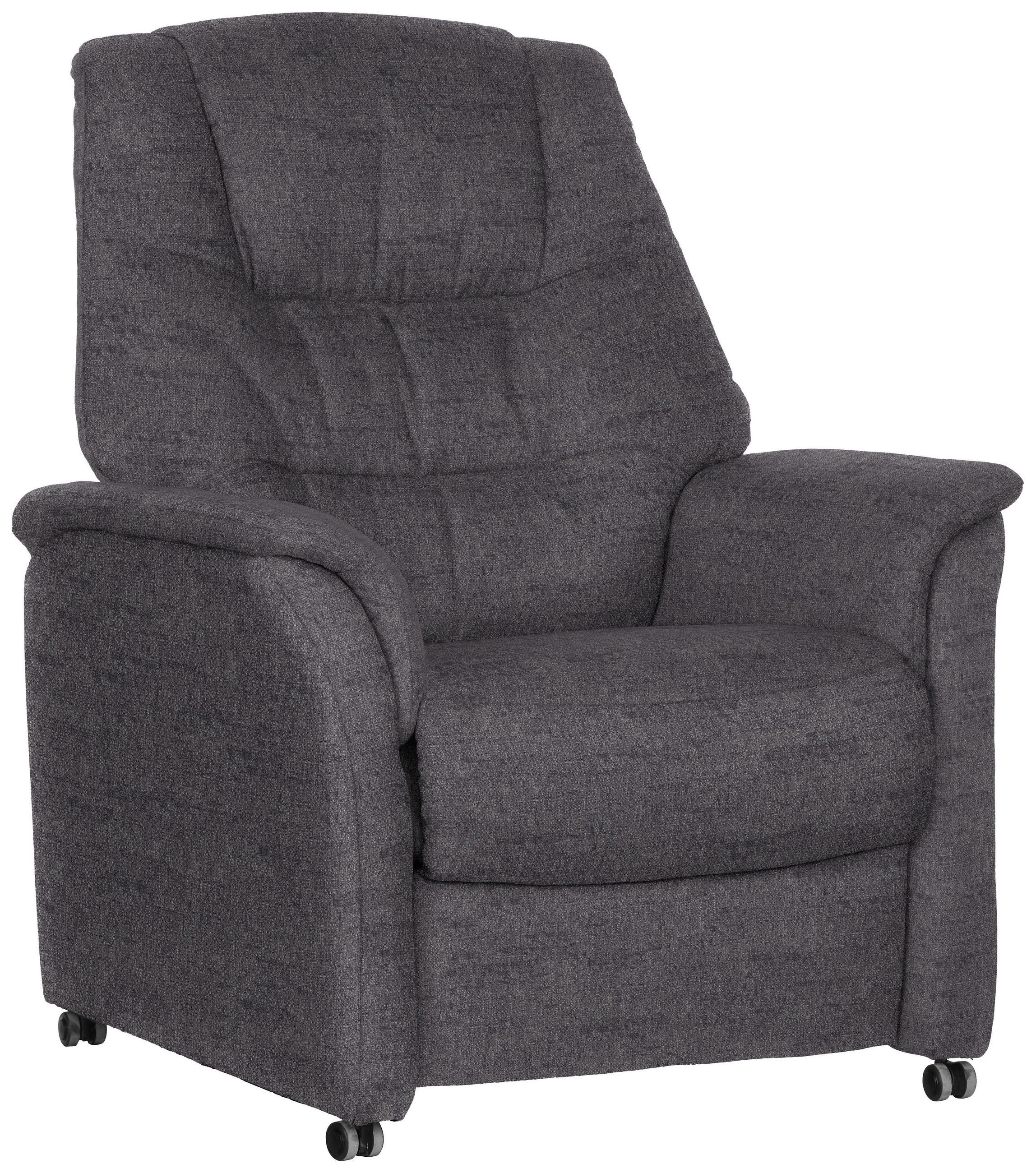 FERNSEHSESSEL Flachgewebe Anthrazit  - Anthrazit, KONVENTIONELL, Textil (85/107/84cm) - Welnova