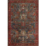 VINTAGE-TEPPICH 160/230 cm Azeri Antique Blau, Rot  - Blau/Rot, LIFESTYLE, Textil (160/230cm) - Novel