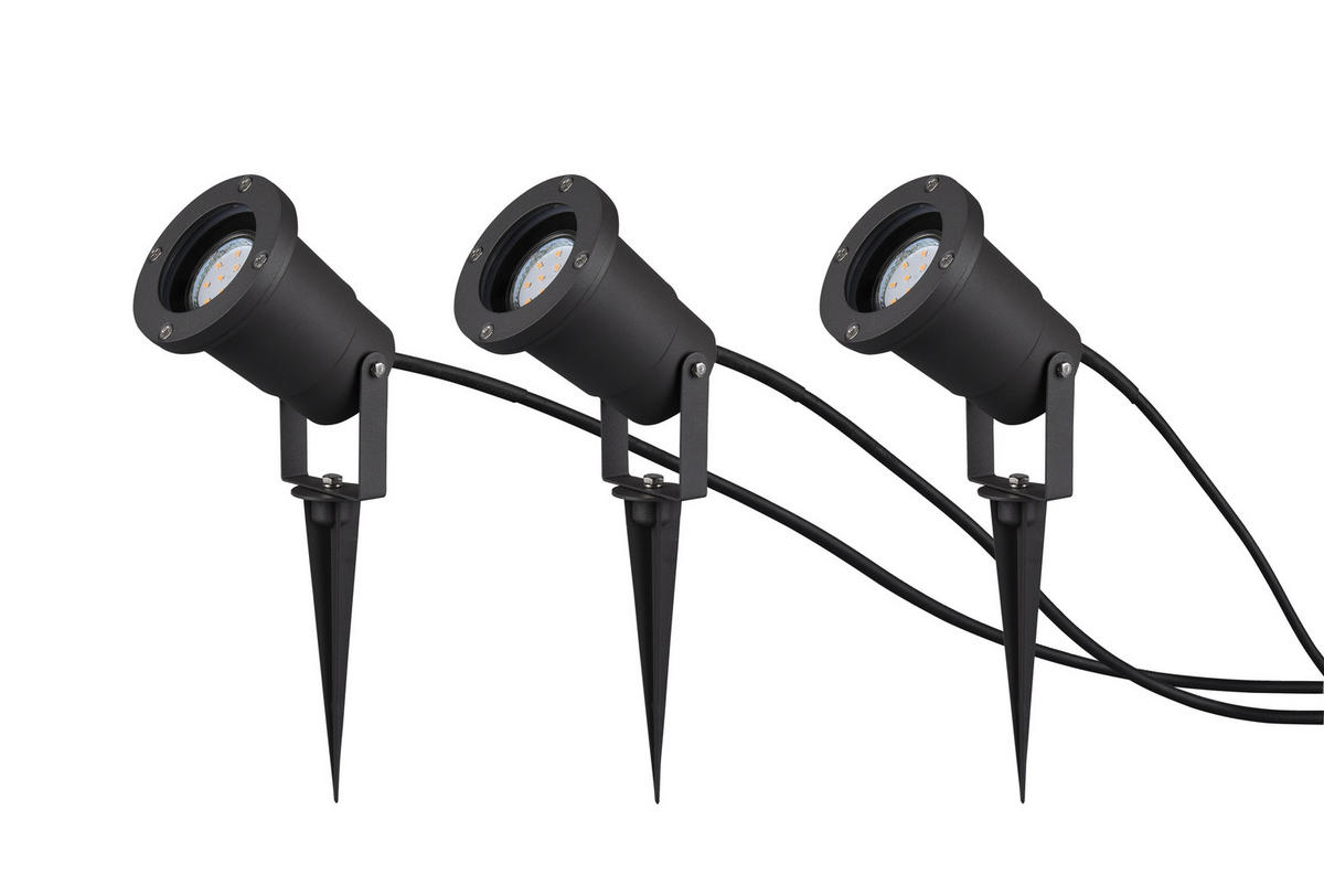 AUSSENLEUCHTE - Anthrazit, Design, Metall (9/11cm) - Trio Leuchten