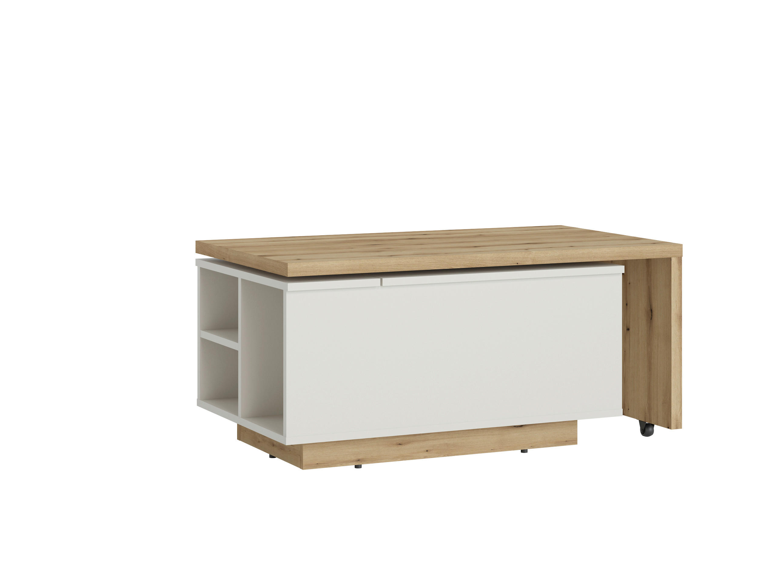 COUCHTISCH Eichefarben, Kaschmir  - Kaschmir/Eichefarben, Design, Holzwerkstoff (95/45,3/54cm) - Livetastic