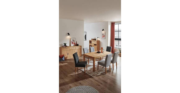 SIDEBOARD 177/91/42 cm  - Wildeiche/Alufarben, Natur, Holz (177/91/42cm) - Carryhome