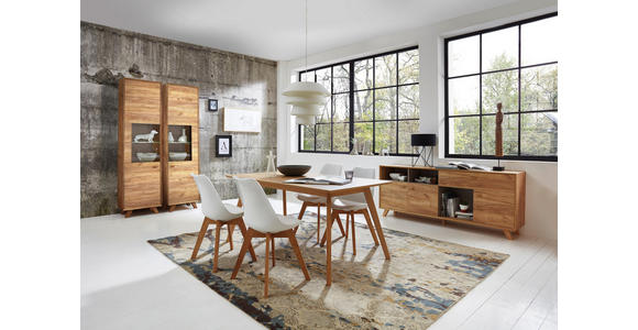 KOMMODE melaminharzbeschichtet Eichefarben - Eichefarben, Design, Holz/Holzwerkstoff (142/120/41cm) - Linea Natura
