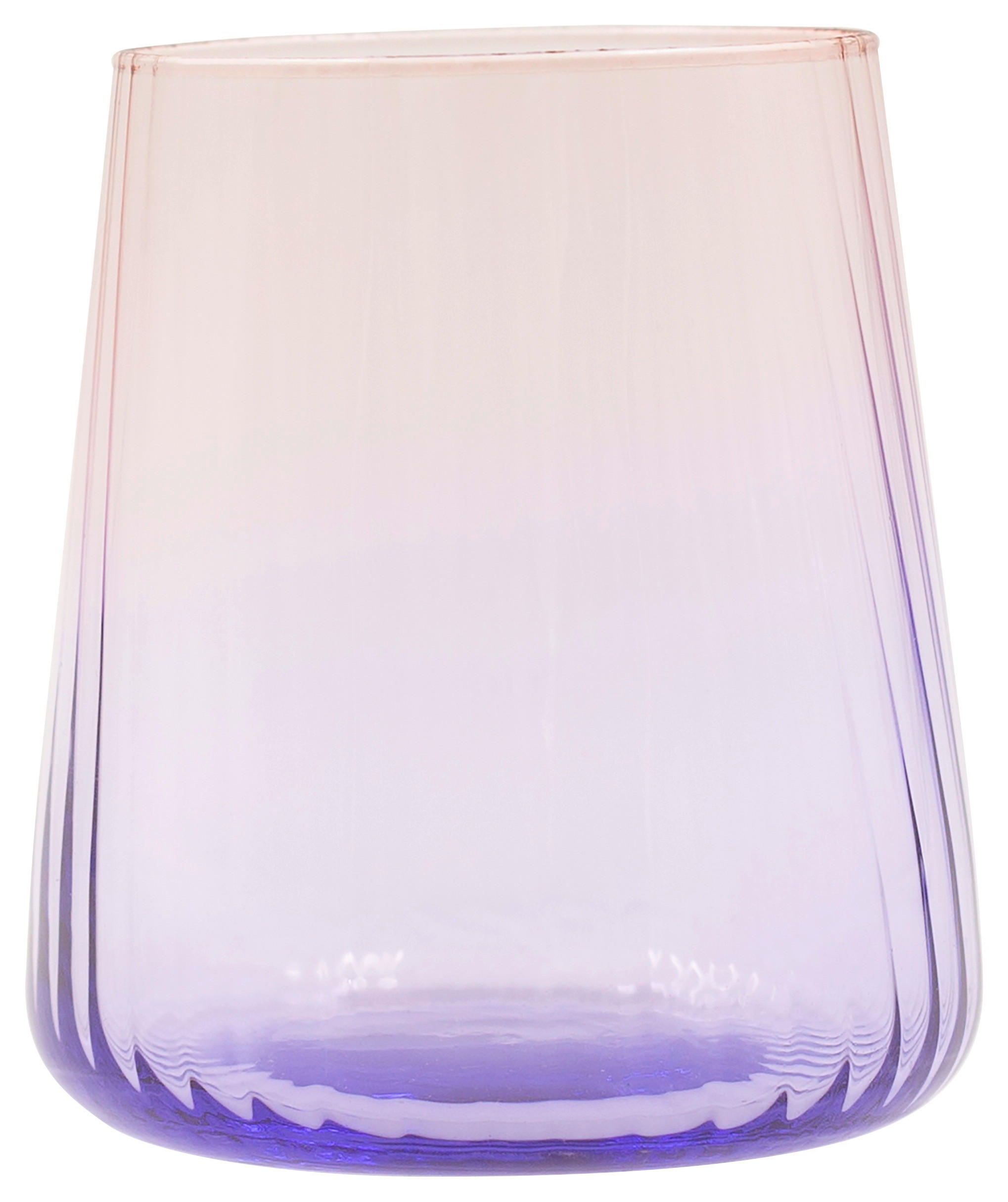 Trinkglas Tessa 4er-Set ca. 420 ml, Rosa/Violett