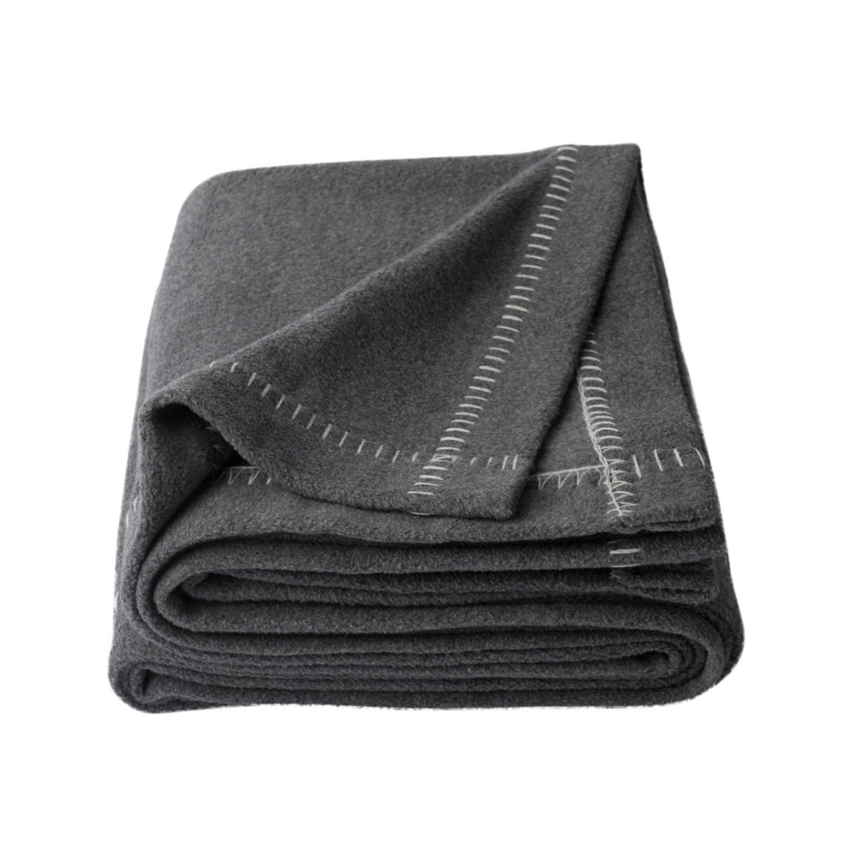 FLEECEDECKE Soft Greeny 140/190 cm  - Dunkelgrau, KONVENTIONELL, Textil (140/190cm) - Zoeppritz