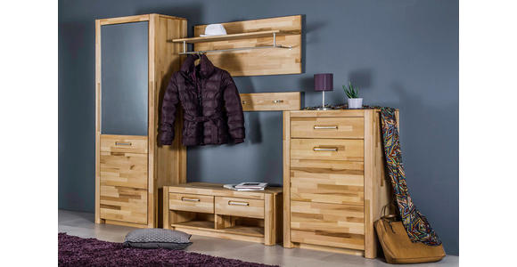 GARDEROBENPANEEL  in 100/105/27 cm  - Buchefarben, KONVENTIONELL, Holz (100/105/27cm) - Hom`in