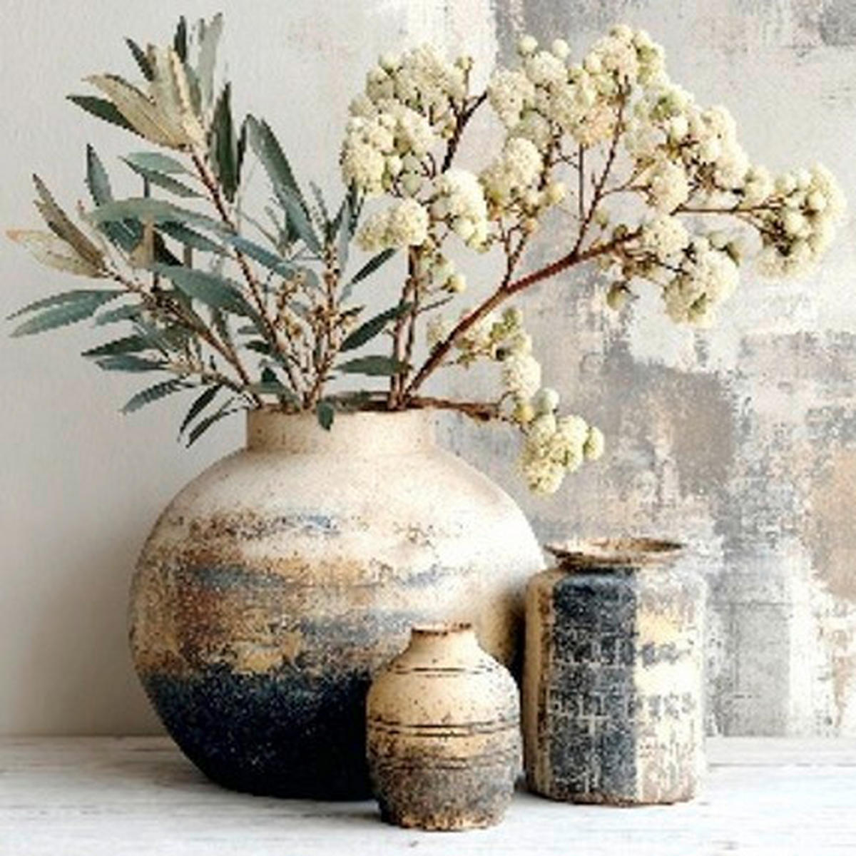 GLASBILD Stillleben, Pflanzen  - Multicolor, Basics, Glas (30/30/1,4cm) - Euroart