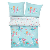 BABYBETTWÄSCHE S.Oliver Junior Satin 100/135 cm  - Türkis/Multicolor, Basics, Textil (100/135cm) - S. Oliver