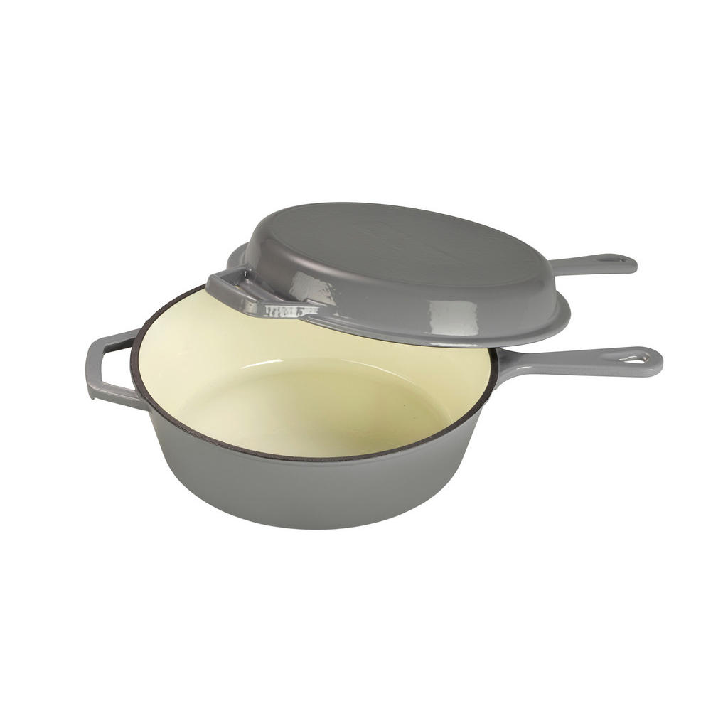 Thumbnail - Echtwerk Kochtopfset, Grau, Metall, 2-teilig, 2,5 L,2,5 L, rund, backofengeeignet, leichte Reinigung,backofengeeignet, K...