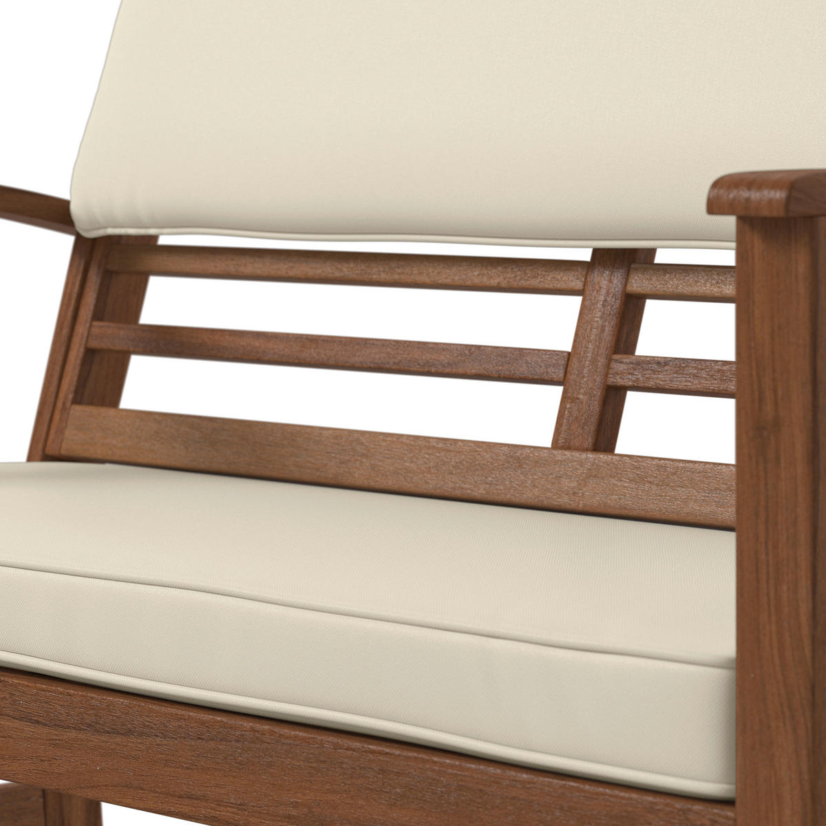 LOUNGEGARNITUR   80/50/33 cm Akazie vollmassiv  - Taupe/Naturfarben, MODERN, Holz/Wellpappe (80/50/33cm) - Ambia Garden
