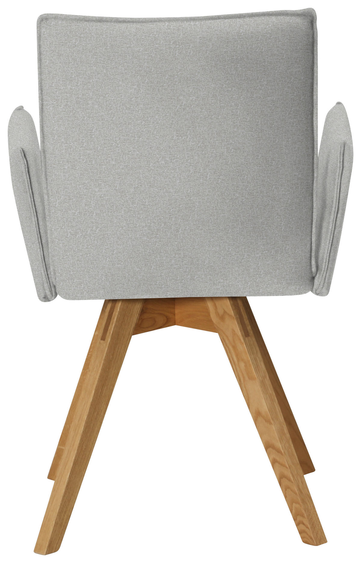 ARMLEHNSTUHL  in Samt  - Eichefarben/Creme, KONVENTIONELL, Holz/Textil (60/91/61cm) - Moderano