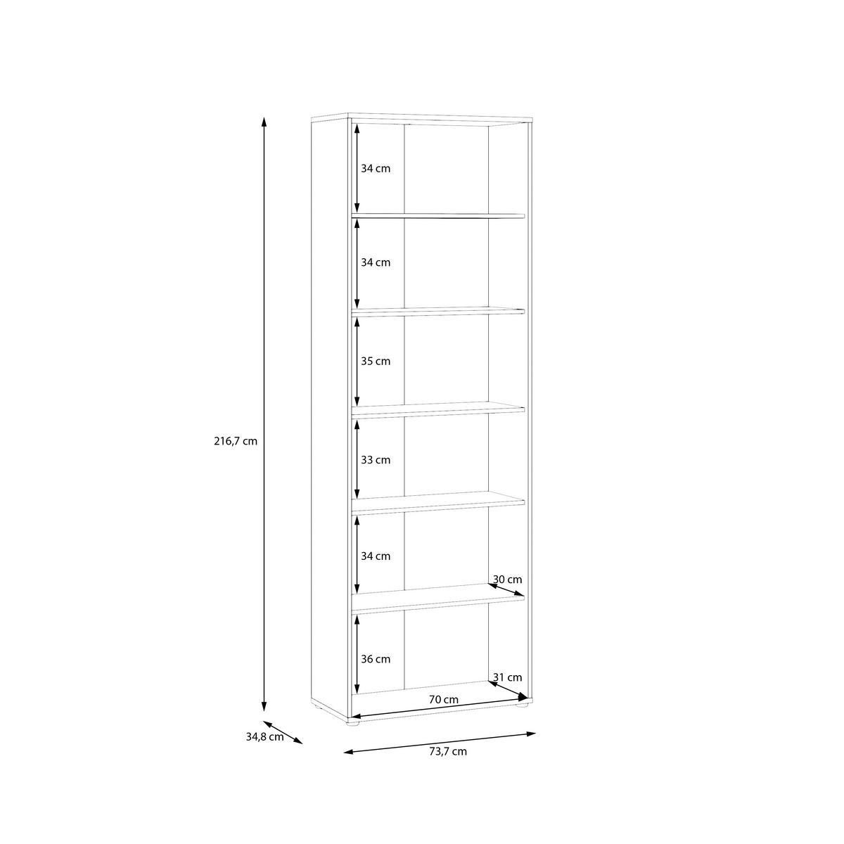 DREHTÜRENSCHRANK 73,7/216,7/34,8 cm,  in Sandfarben, 4 Tür(en)  - Sandfarben/Schwarz, Design, Holzwerkstoff/Kunststoff (73,7/216,7/34,8cm)