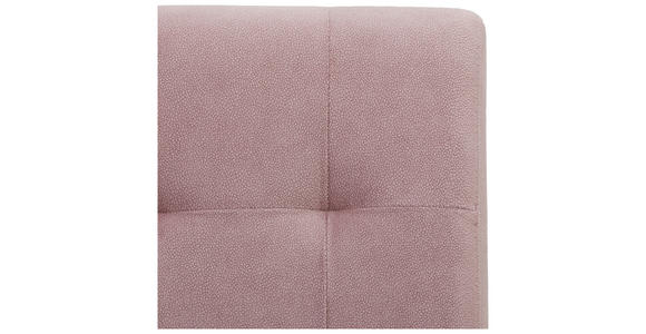 STUHL Samt Rosa, Eichefarben Eiche massiv  - Eichefarben/Rosa, LIFESTYLE, Holz/Textil (42/95/57cm) - Carryhome