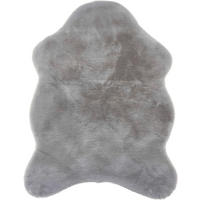 KUNSTFELL 40/60 cm Silberfarben  - Silberfarben, Basics, Textil (40/60cm) - Novel