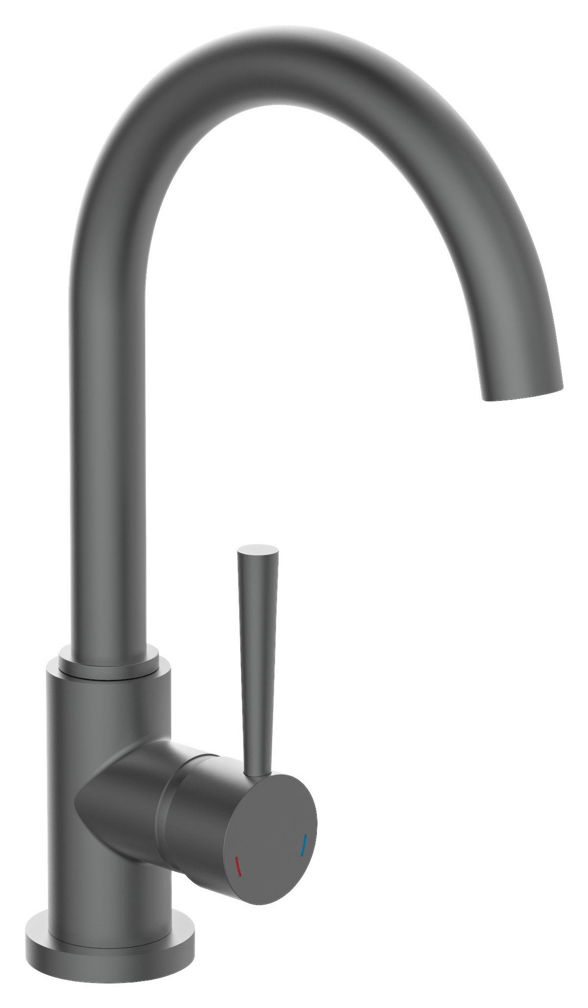 KÜCHENARMATUR - Graphitfarben, Basics, Metall (22/34/6cm) - Xora