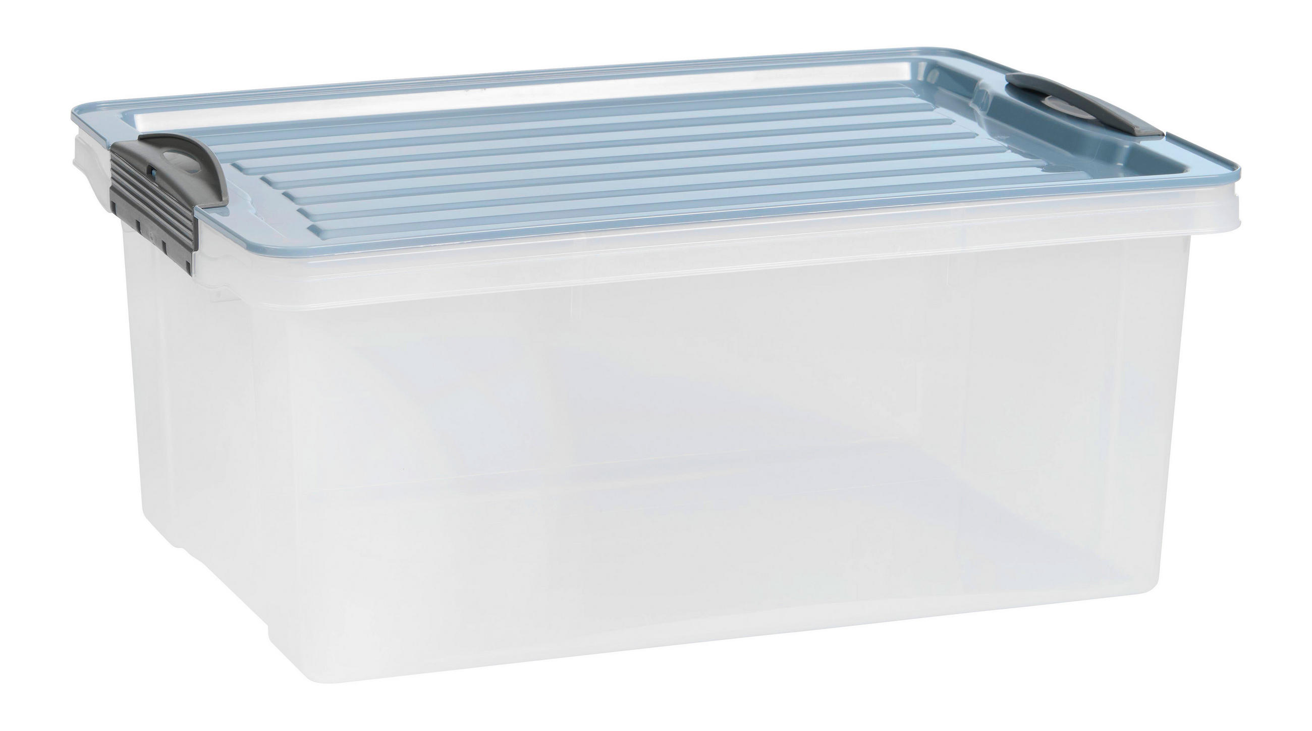 AUFBEWAHRUNGSBOX     - Pastellblau, KONVENTIONELL, Kunststoff (27,5/18/39,5cm) - Rotho