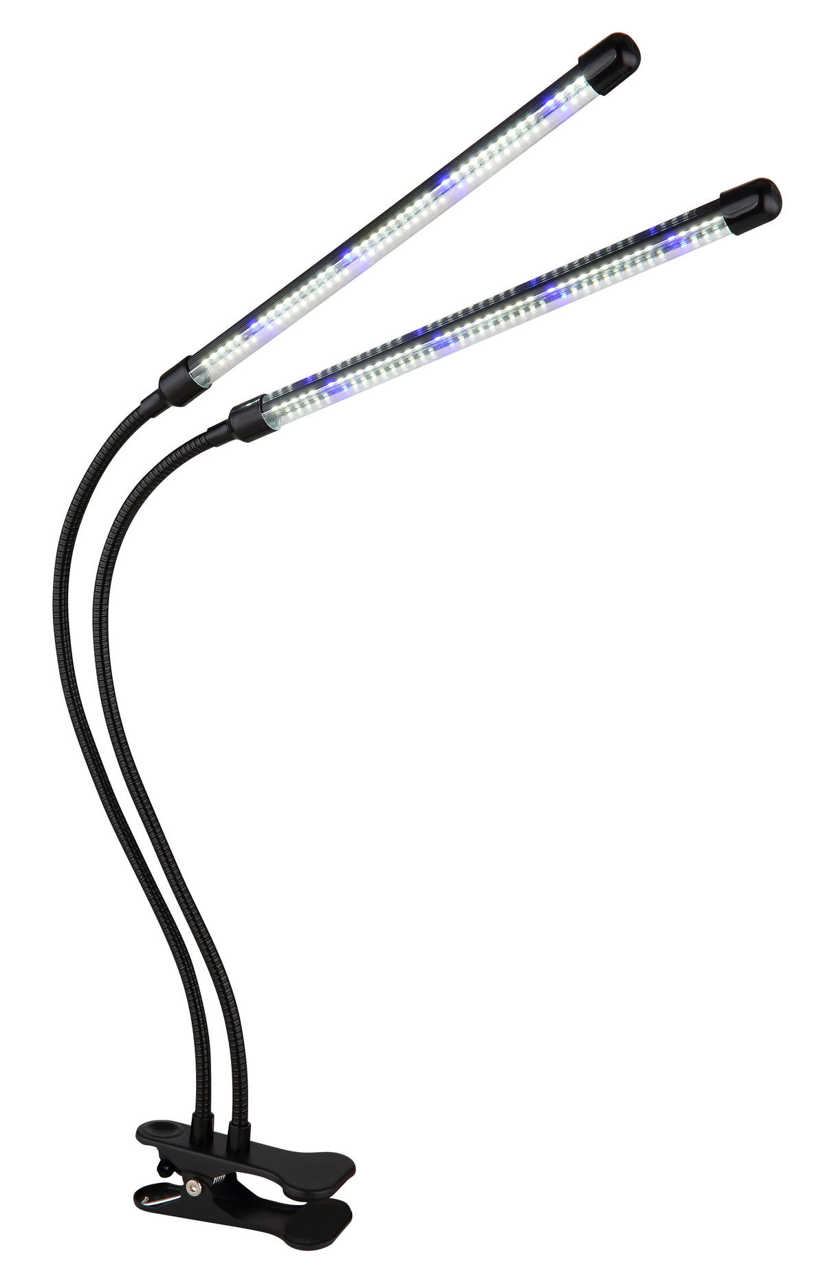 LED-KLEMMLEUCHTE - Transparent/Schwarz, Konventionell, Kunststoff/Metall (45/41/47cm) - Globo